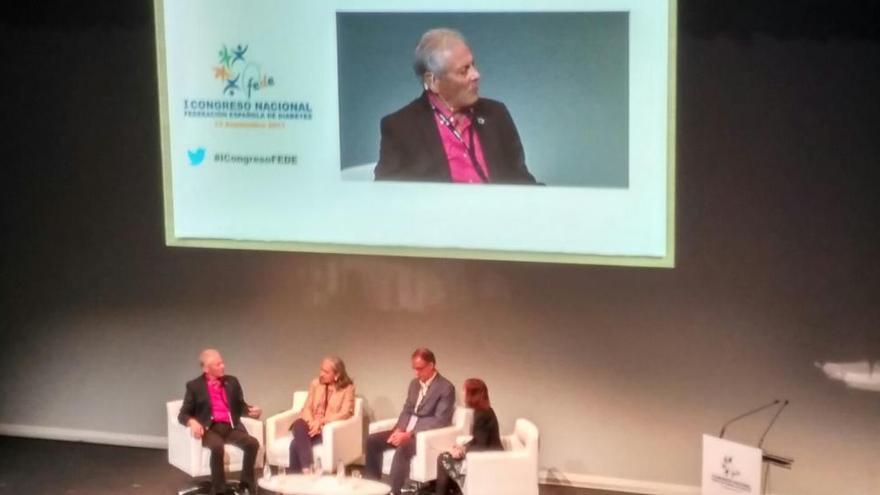 Fernando de la Torre durante el Congreso Nacional de Diabetes