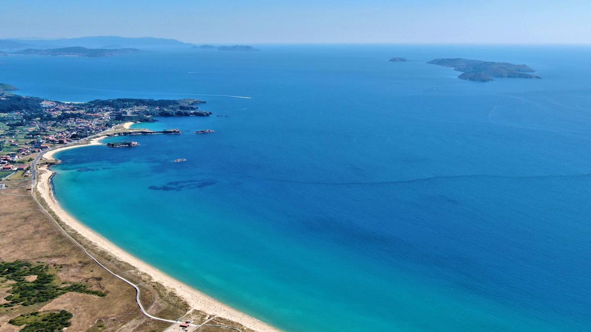 Vista aérea de A Lanzada