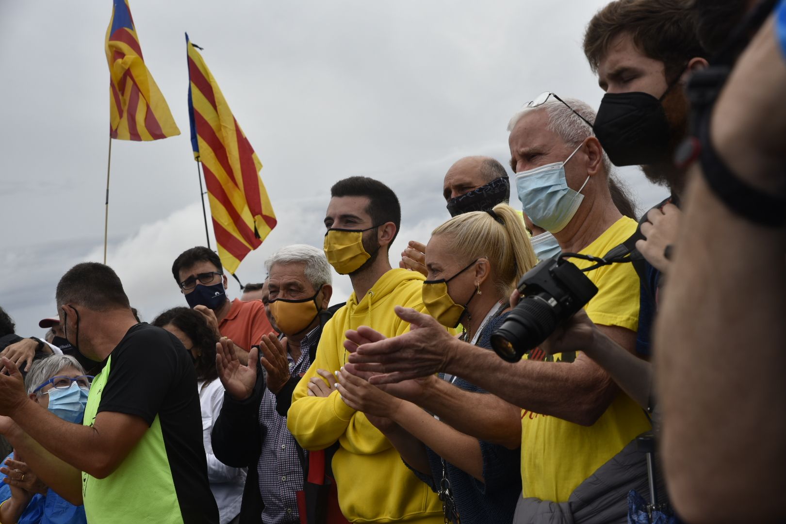 Sortida dels presos de Lledoners després de rebre l'indult