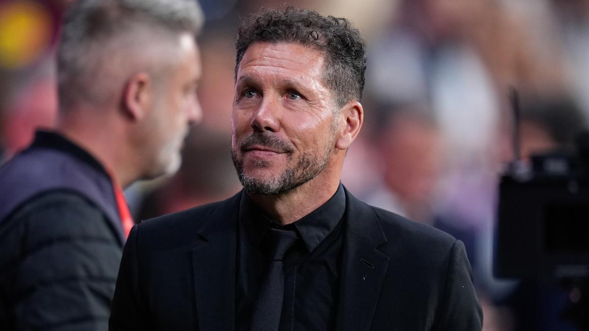 Simeone, técnico del Atlético de Madrid