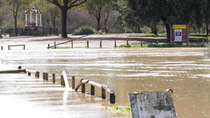Puntos de riesgo potencial de inundación de la provincia de Sevilla