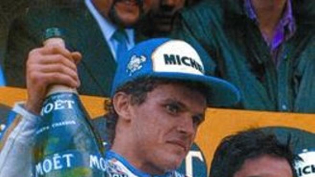1988 33 Garriga (segundo) y Pons (primero), en el podio del Jarama.