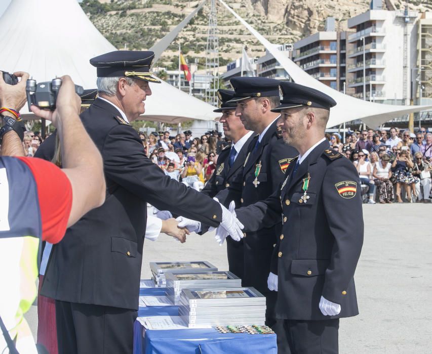 Un momento del acto de la Policía.