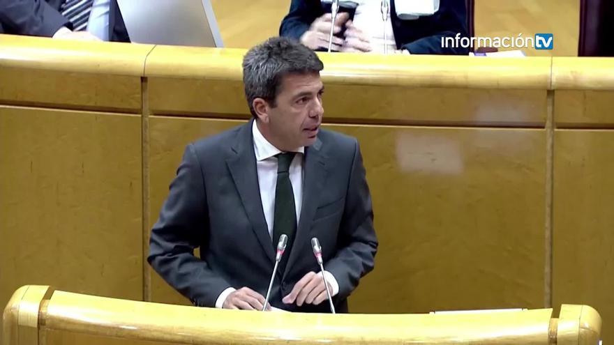 Carlos Mazón lleva al Senado sus críticas sobre la Ley de Amnistía