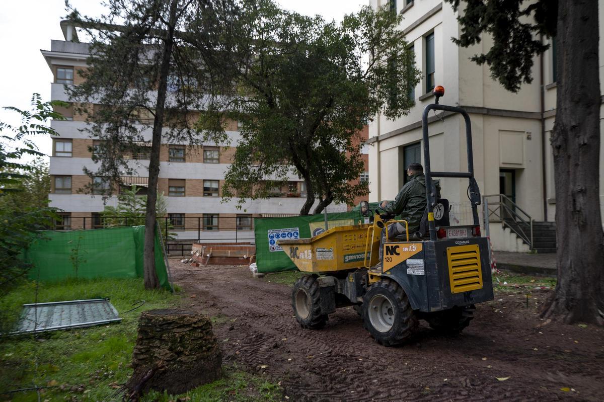 Las obras avanzan en el Instituto Panda.