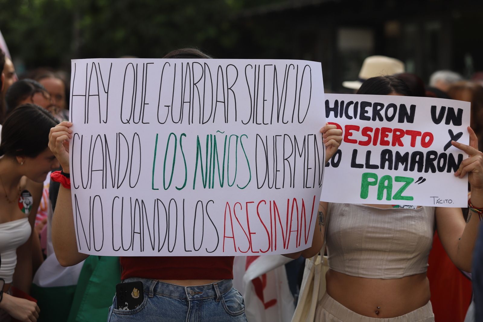 La manifestación estudiantil por Palestina, en imágenes
