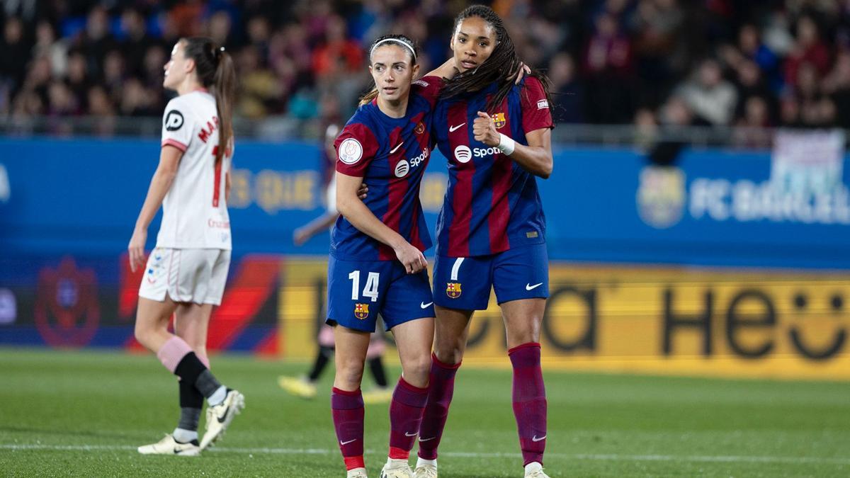 Copa de la Reina. Cuartos. FC Barcelona - Sevilla, en imágenes