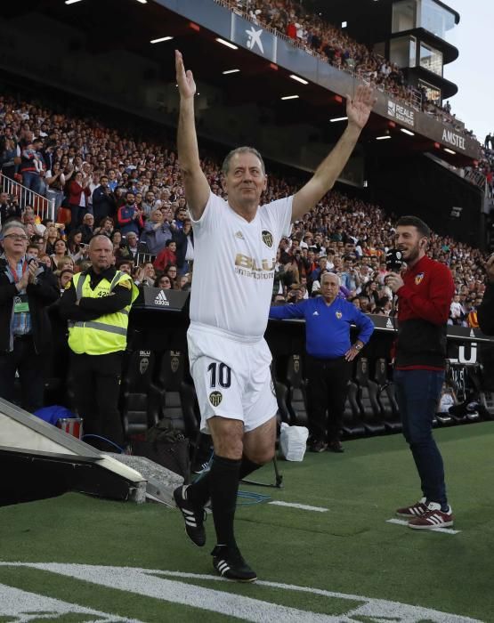 Las imágenes más emotivas del Partido de las Leyendas en Mestalla