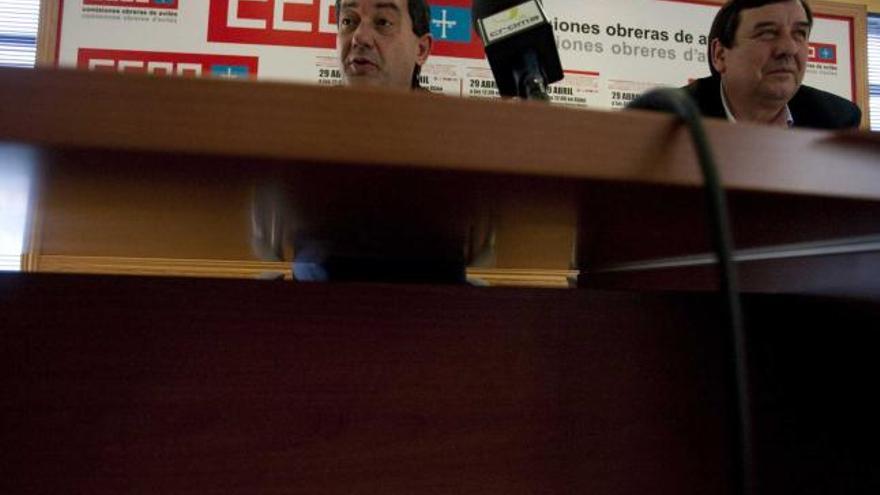 José María Guzmán Pacios y Amado González, durante la rueda de prensa celebrada ayer.