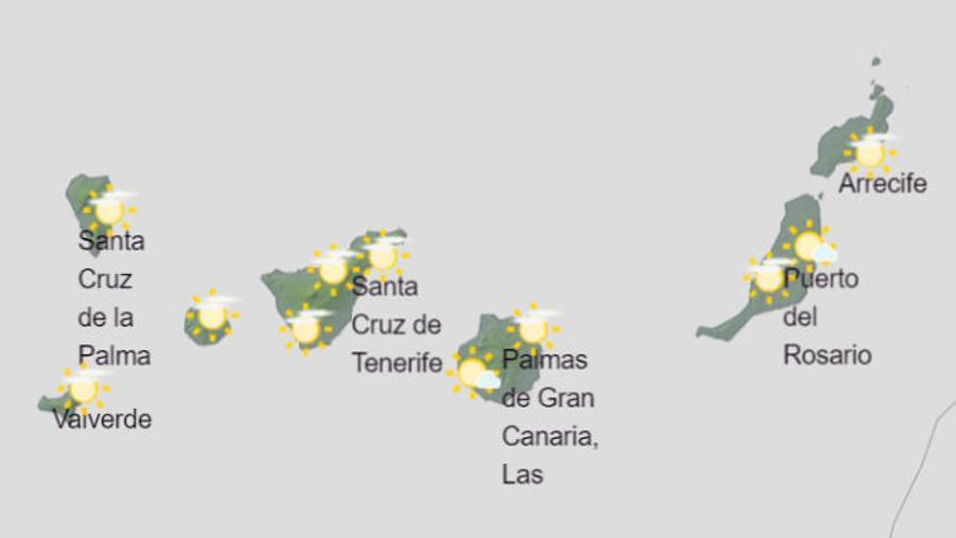 El termómetro sube en Canarias este miércoles