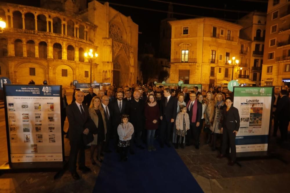 Inauguración de la exposición 'España y Prensa Ibérica: 40 años de historia democrática'