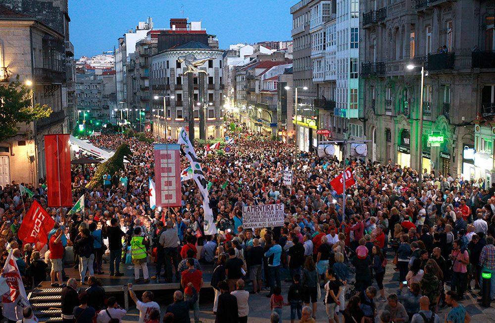 Del fletán al "¡Pases pro bus!": 12 manifestaciones históricas de Vigo