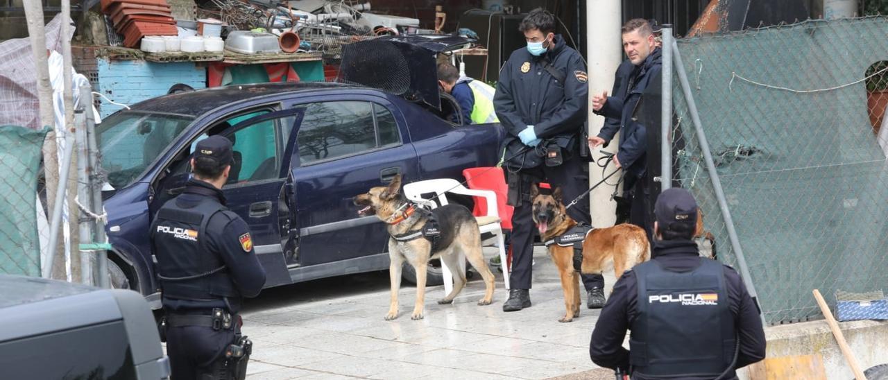 Operación antidroga en Juslibol