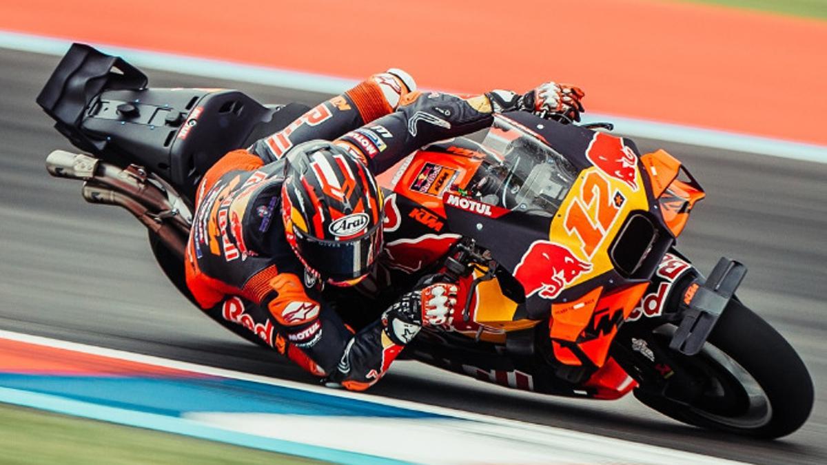 Maverick Viñales durant el GP de l'Argentina.