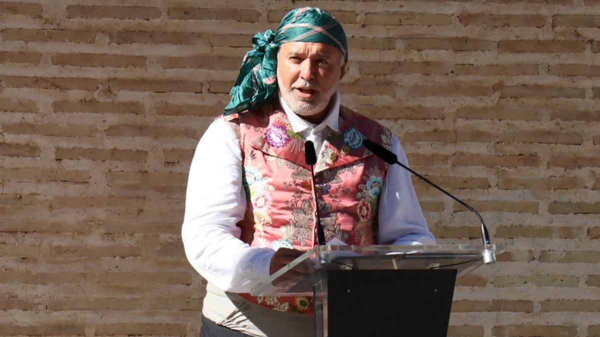 Julián Carabantes, en el homenaje a la Senyera del Marítim
