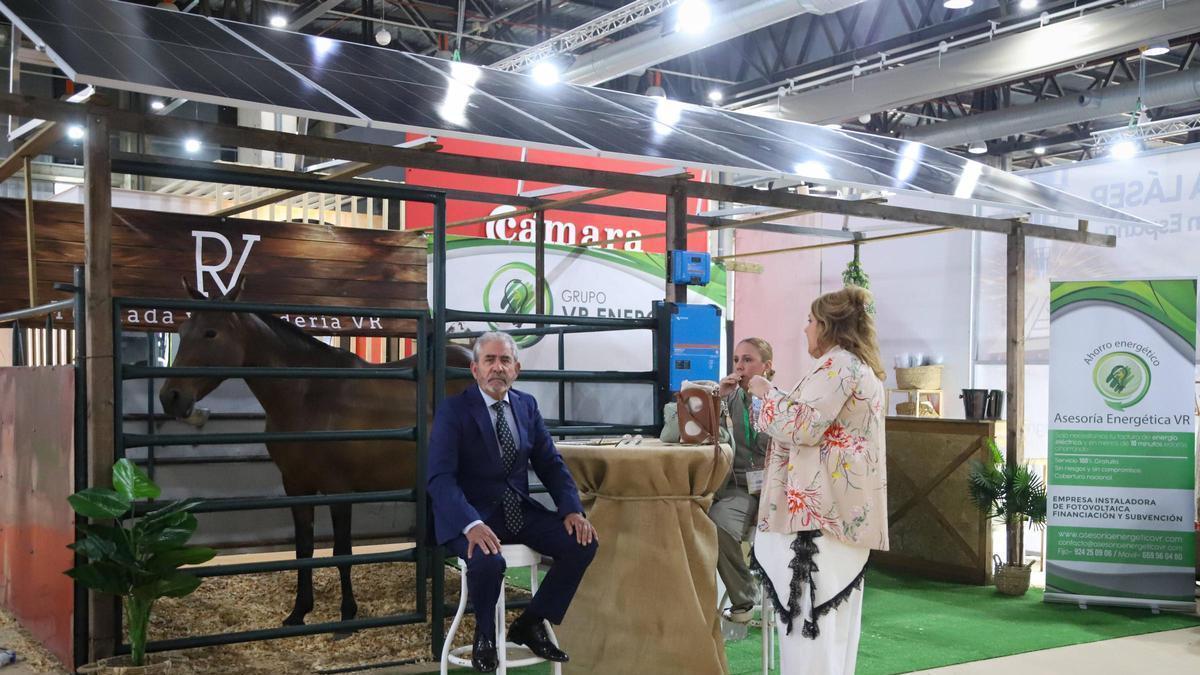 Expositor del Grupo VR Energía en la octava edición de Expoenergea en Badajoz.