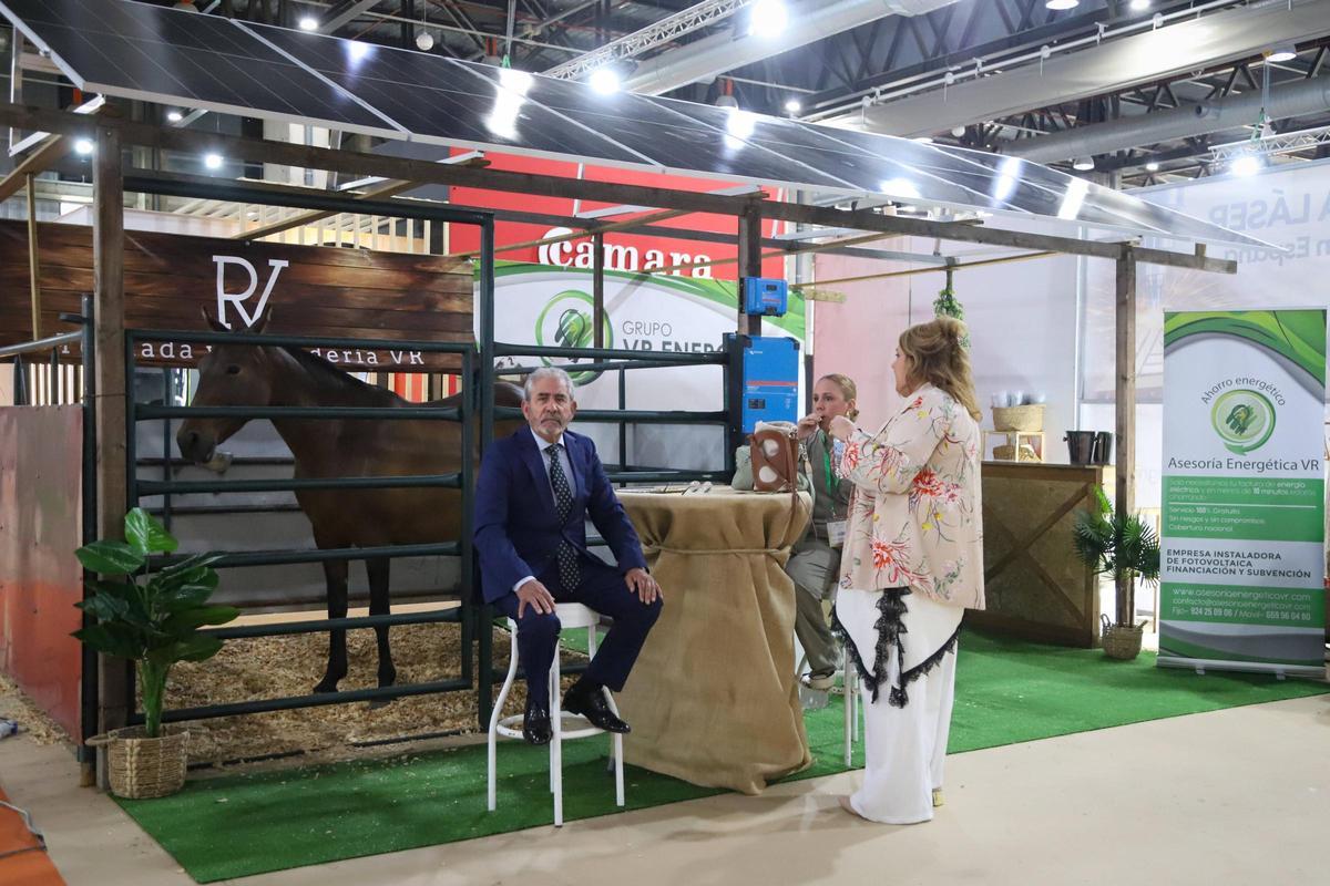 Expositor del Grupo VR Energía en la octava edición de Expoenergea en Badajoz.