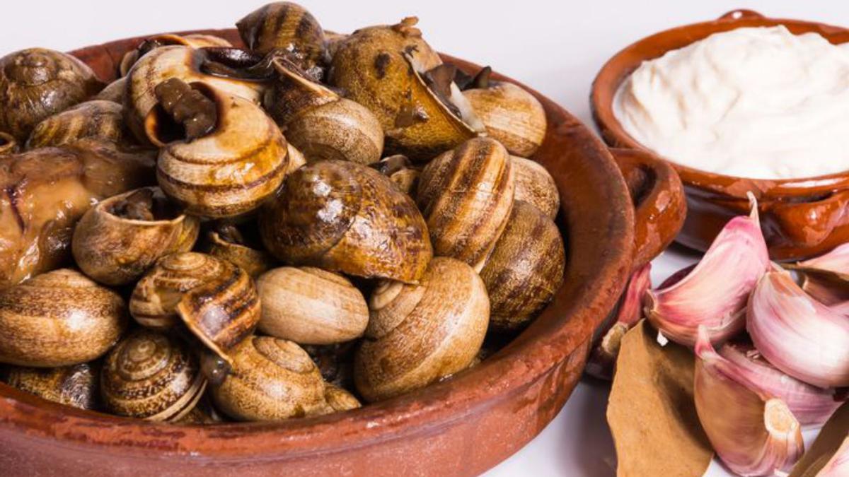 Schnecken werden auf Mallorca meist in Alioli gedippt. 