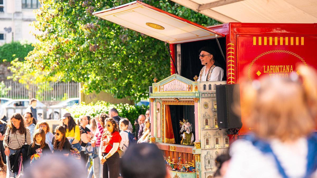 Uno de los espectáculos del Festival de Títeres.