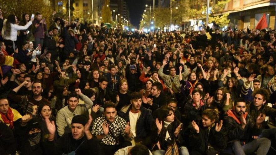 Imatge d&#039;una de les manifestacions.