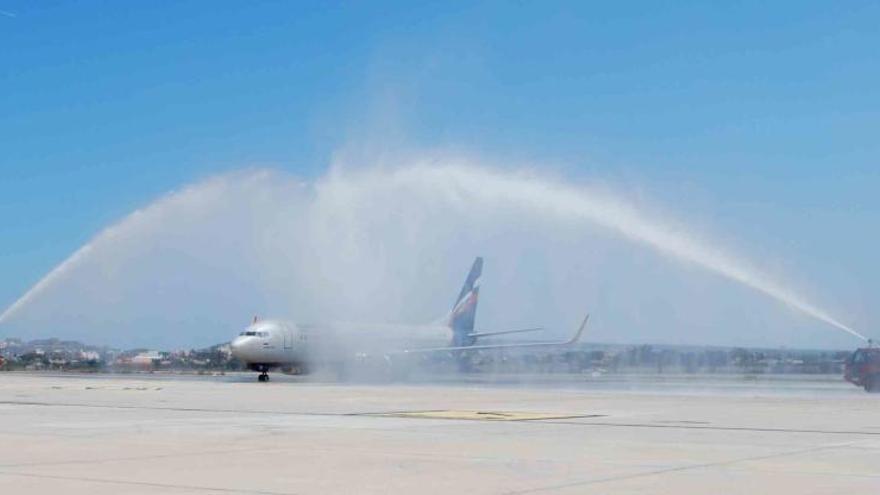Aeroflot aterriza en el aeropuerto de Alicante-Elche