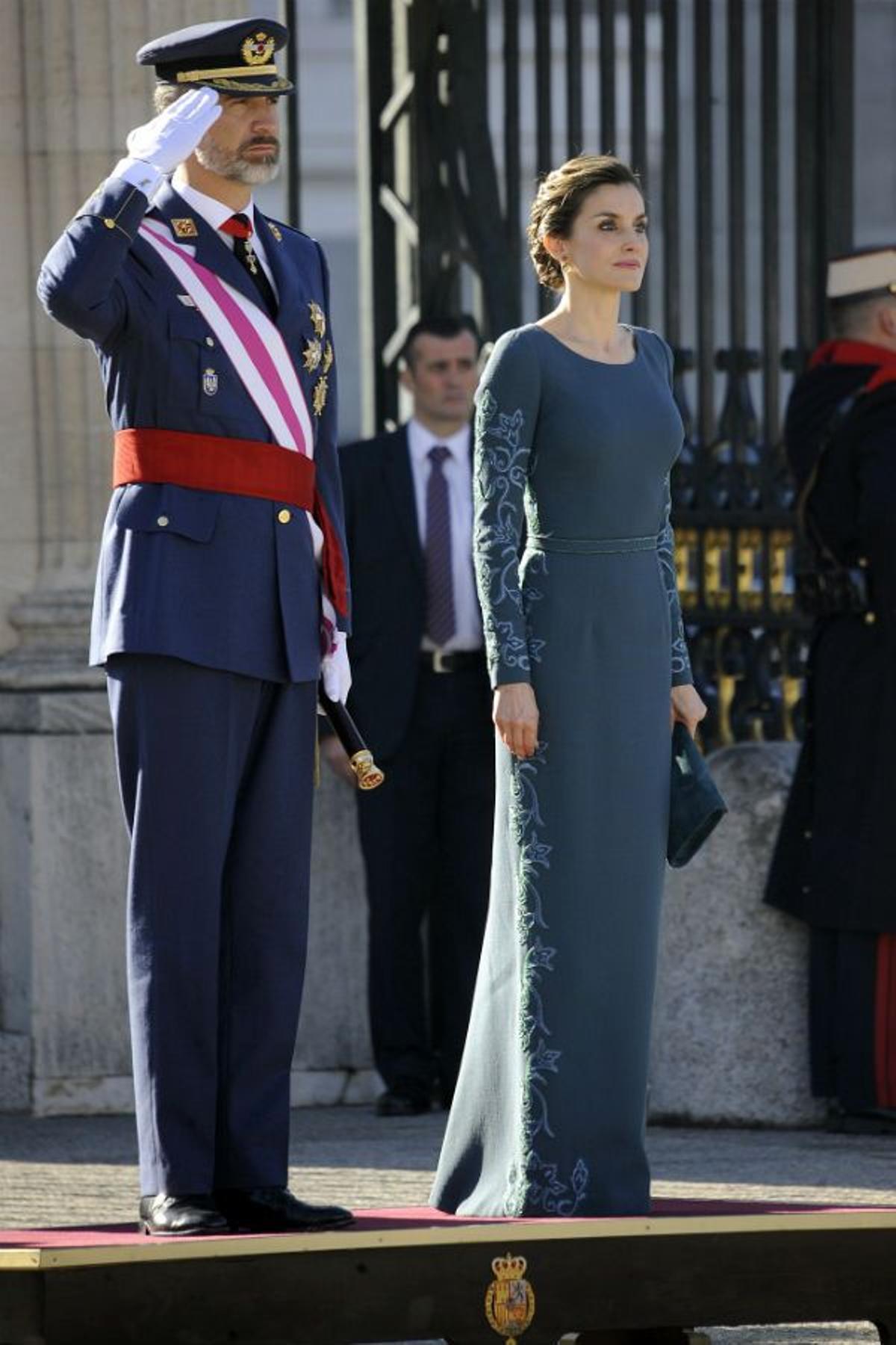 Sus Majestades los Reyes presidiendo la Pascua Militar