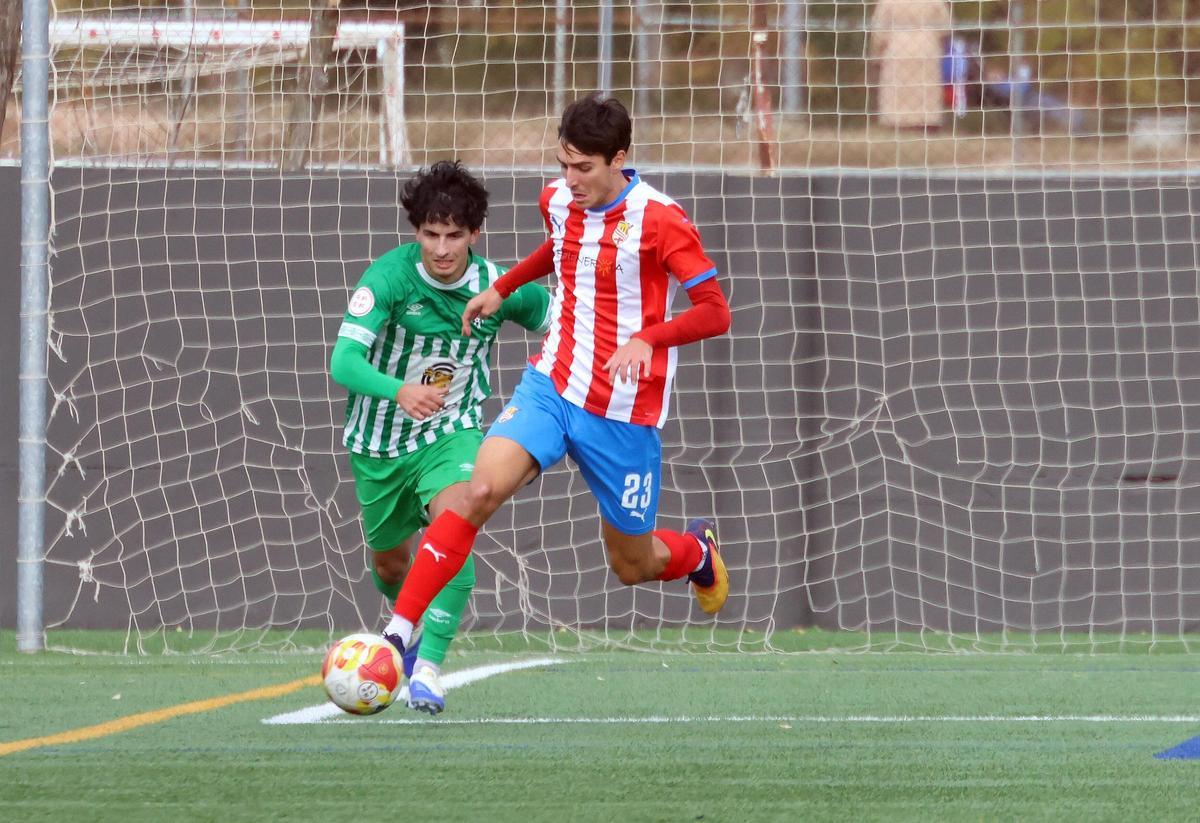 Nico Olmedo durant el partit contra el Peralada