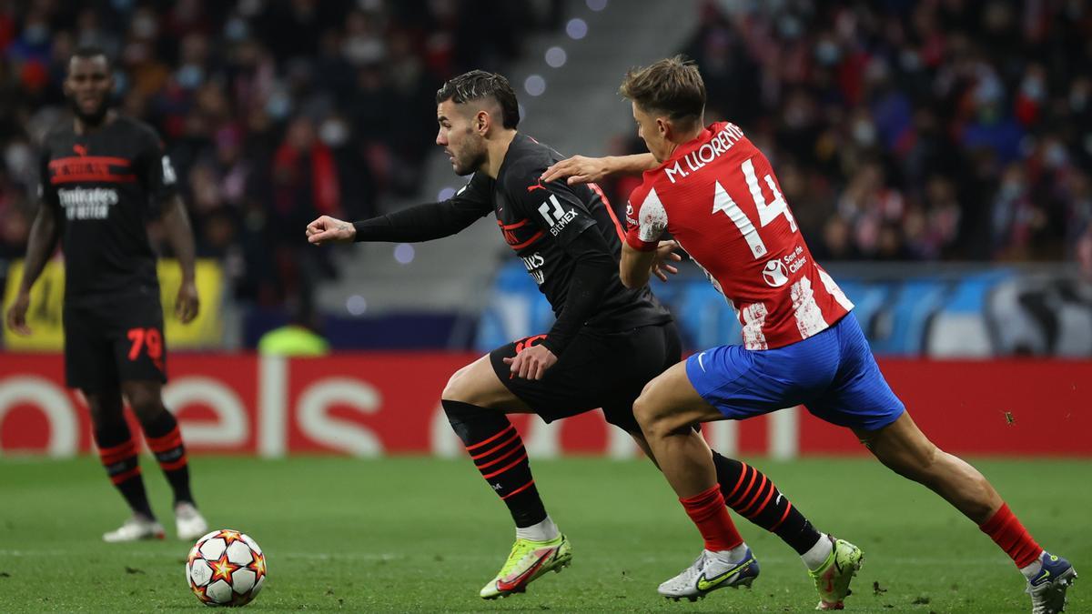 Theo Hernández contra Marcos Llorente