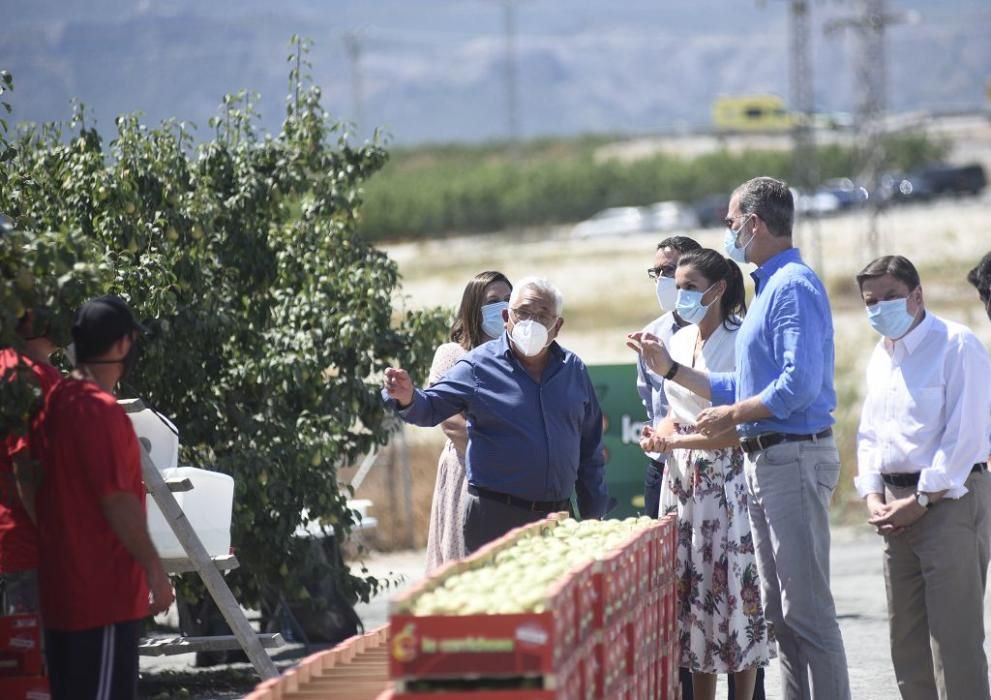 Visita de los reyes a la cooperativa La Carrichosa de Cieza