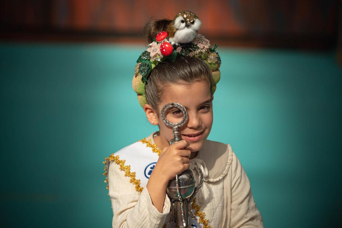 Micaela Díaz Lima, Reina Infantil del Carnaval de Santa Cruz de Tenerife 2026, en el día después de su proclamación.