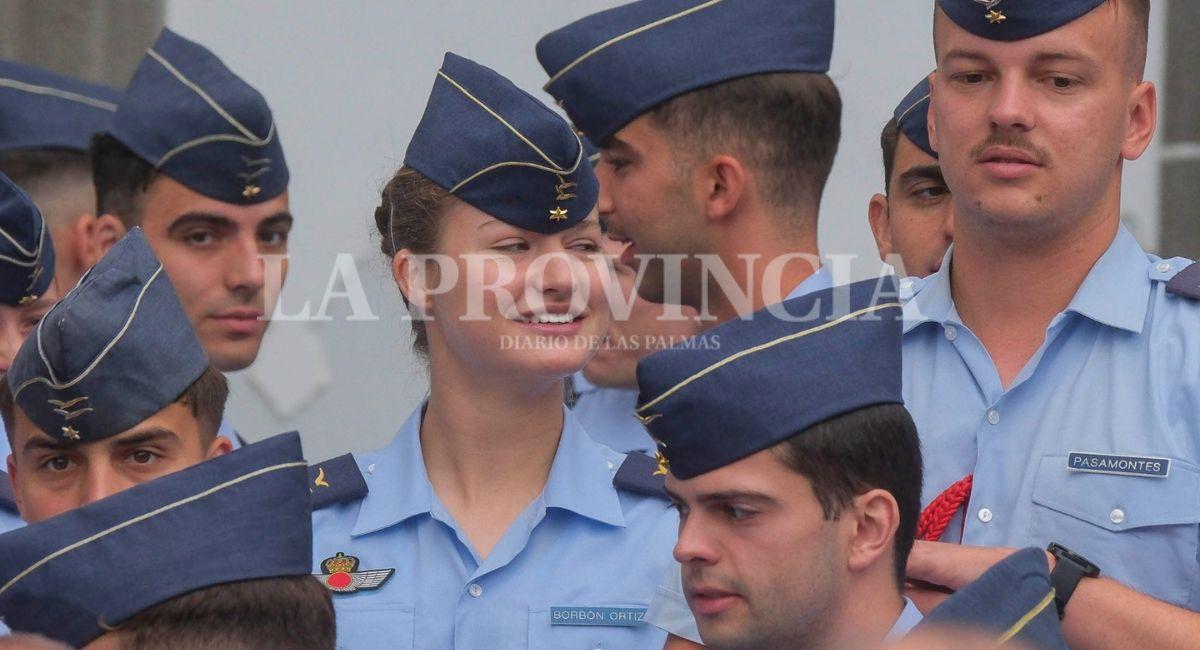 Fin de curso militar de la princesa Leonor en Gran Canaria, en imágenes
