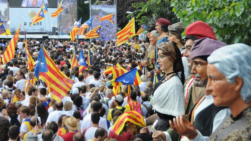 Un moment de l&#039;acte de la Diada de l&#039;any passat a Berga.