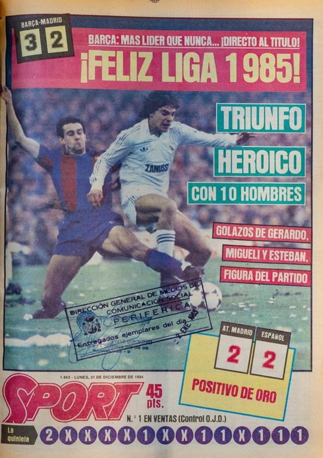 1984 - El FC Barcelona sufre pero vence en el Clásico de nuevo