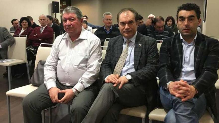 Varela, Crespo y López, en la reunión celebrada en Madrid.