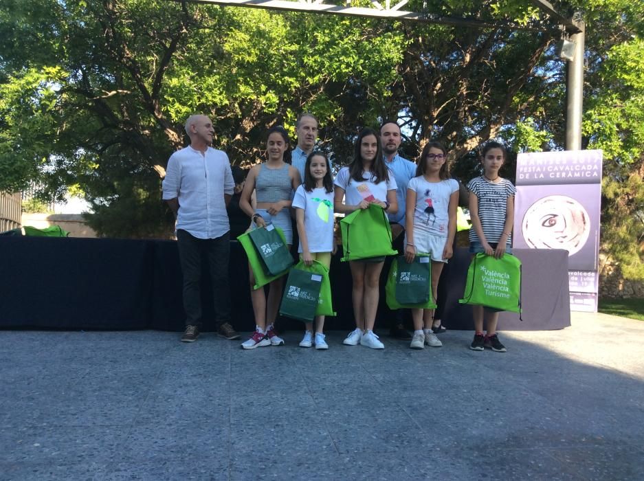 Ganadores del concurso de dibujo de la cerámica.