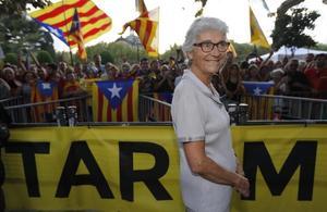 Muriel Casals després d’aprovar-se la llei de consultes al Parlament el 2014.