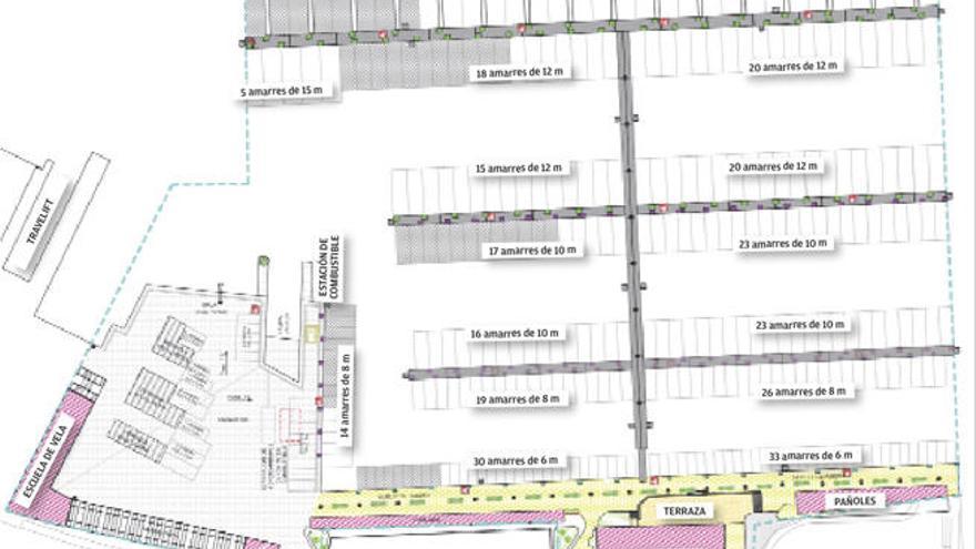 Plano de la reforma de las instalaciones prevista por la dirección del club.