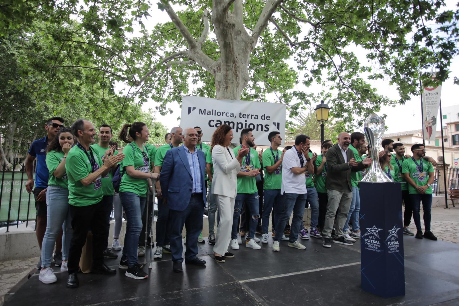 El Mallorca Palma Futsal celebra su UEFA Futsal Champions League