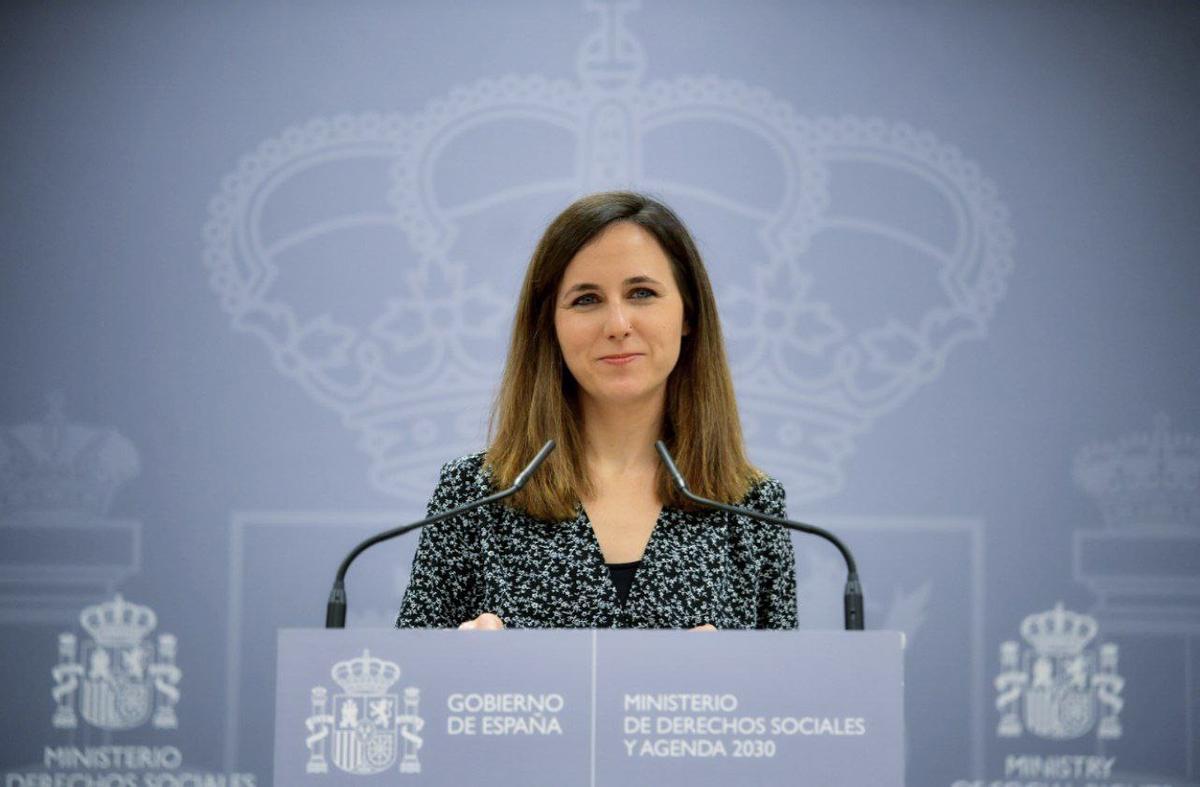 La ministra de Derechos Sociales y Agenda 2030, Ione Belarra.