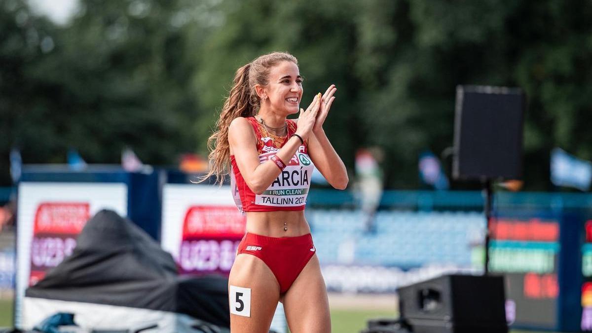 Daniela García, en el Europeo de Tallin