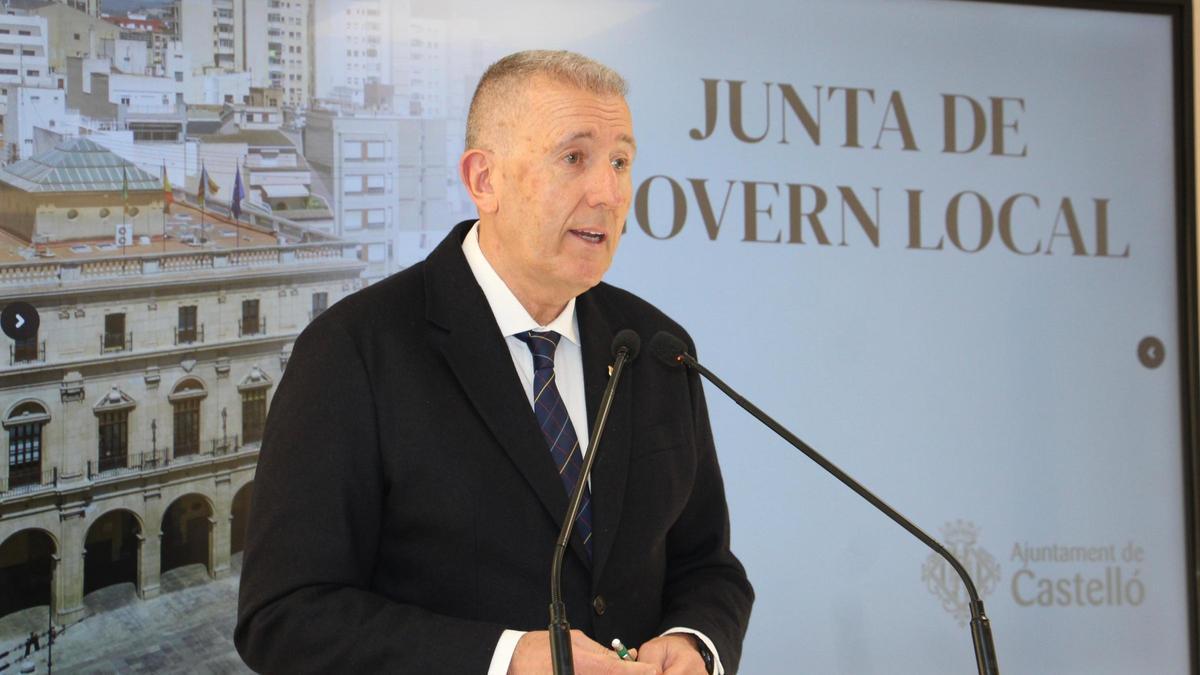 Vicent Sales es el portavoz del equipo de gobierno municipal de Castelló.