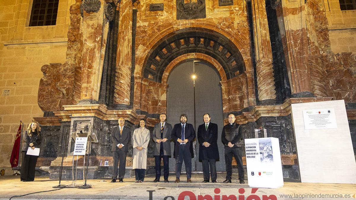 Así es la nueva iluminación del Castillo y Basílica de la Vera Cruz de Caravaca