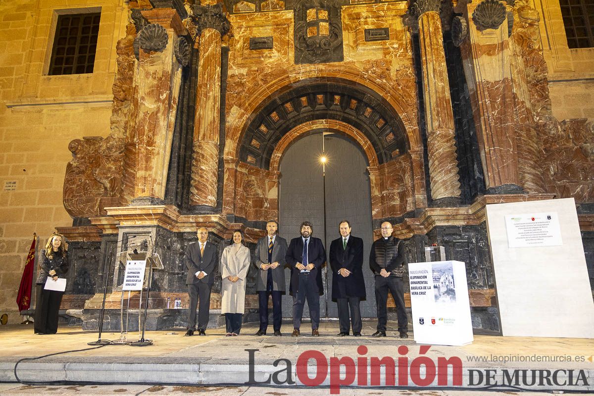 Así es la nueva iluminación del Castillo y Basílica de la Vera Cruz de Caravaca