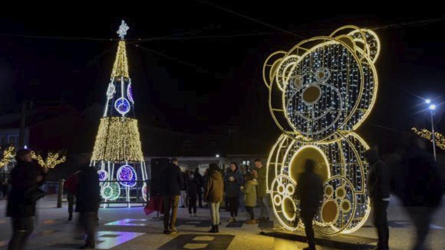 Decoración de la Plaza Mayor.
