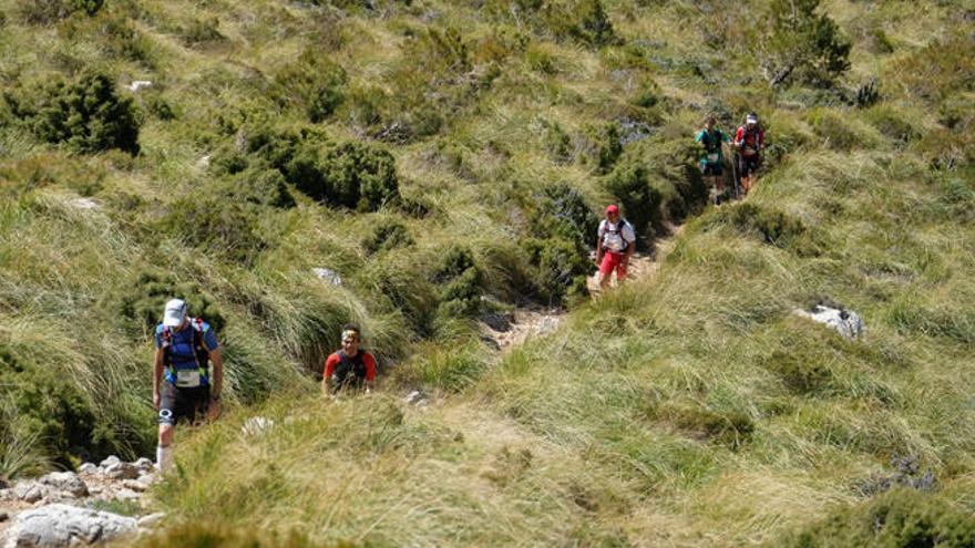 Un grupo de excursionistas en la Ultra Mallorca Serra de Tramuntana