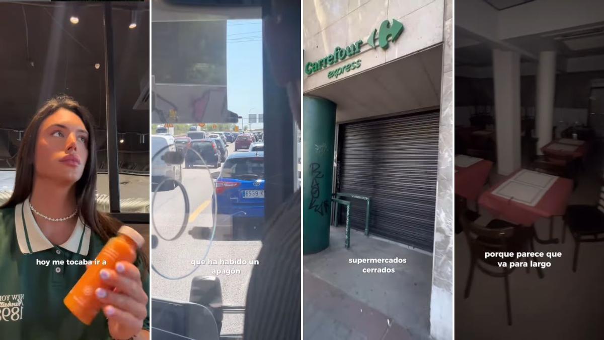 Mallorquines en Madrid comparten el caos del apagón en redes: "Parece una ciudad apocalíptica"