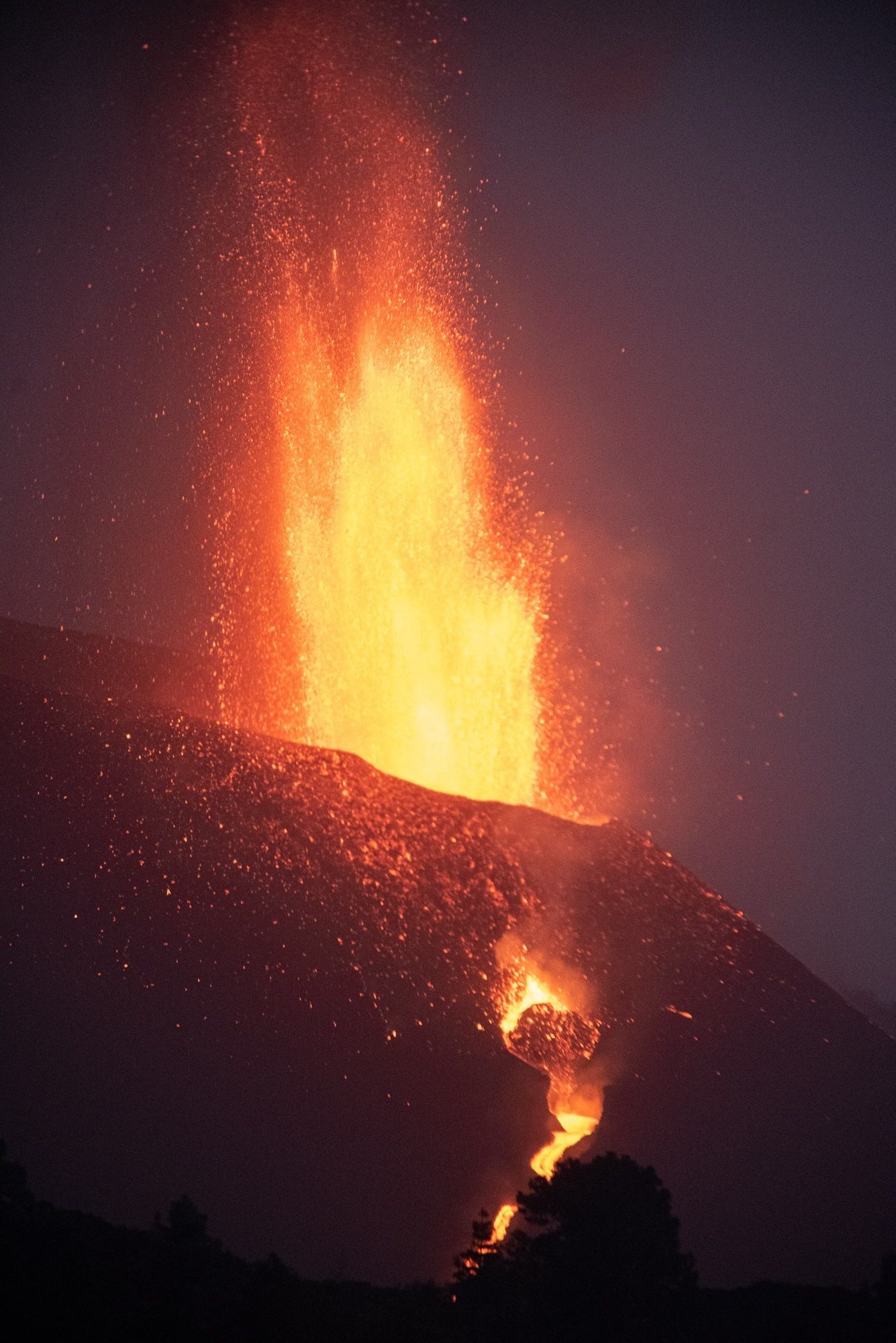Las imágenes más impresionantes de la erupción de La Palma este fin de semana