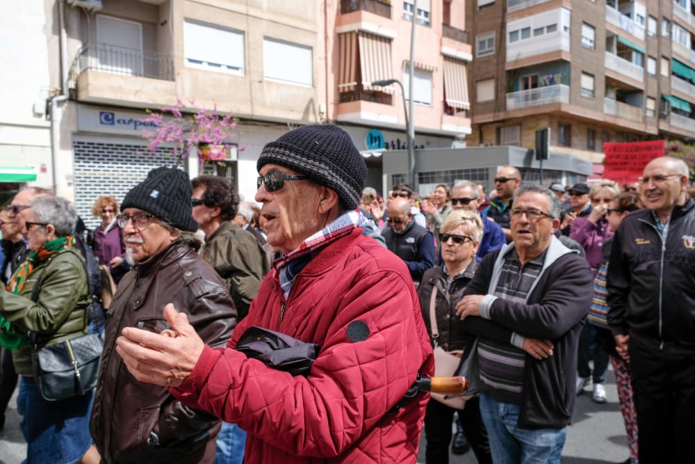 Manifestación en Elda-Petrer por la subida de las pensiones.