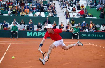 Roberto bautista, durante su reciente participación en la Copa Davis