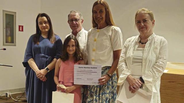 Carla Merino Suárez recibió el reconocimiento.